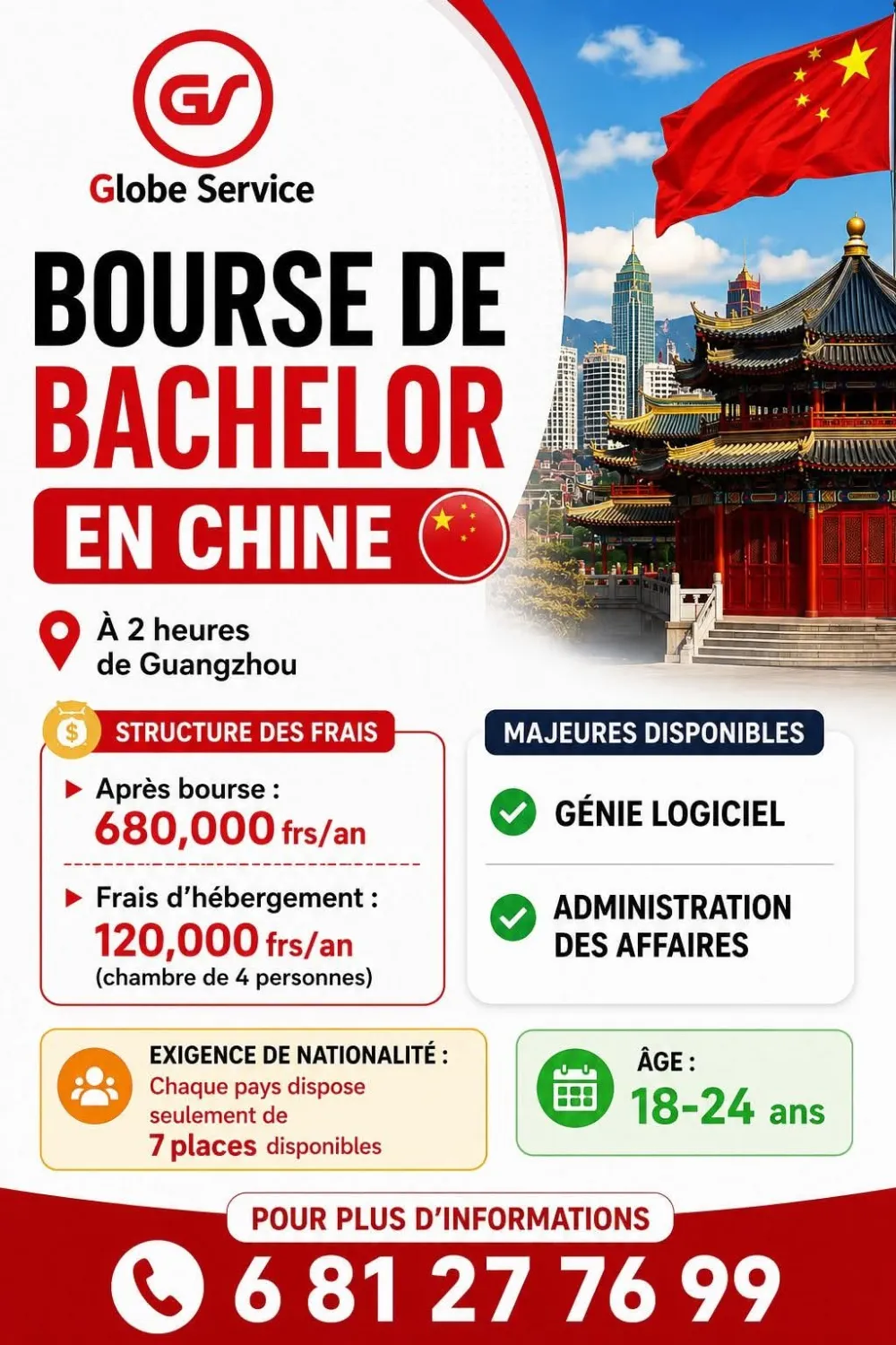 Bachelor Scholarship in China
